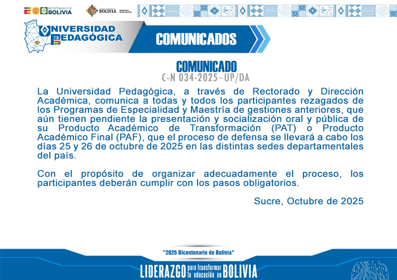 COMUNICADO