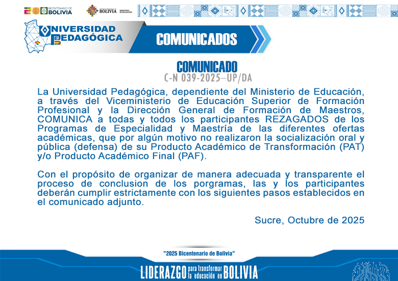 COMUNICADO